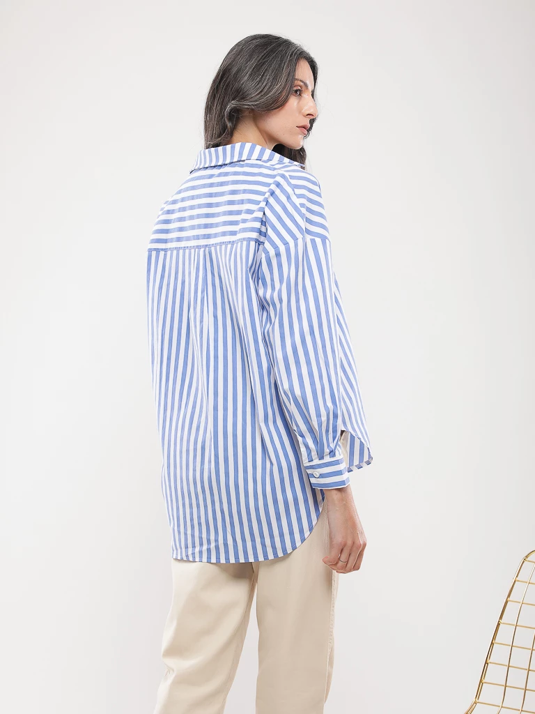 Chemise oversize à rayures