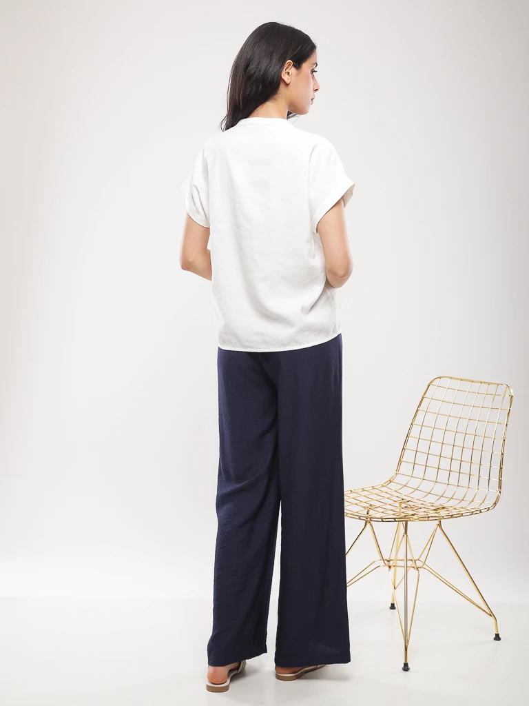 Blouse fluide manches courtes