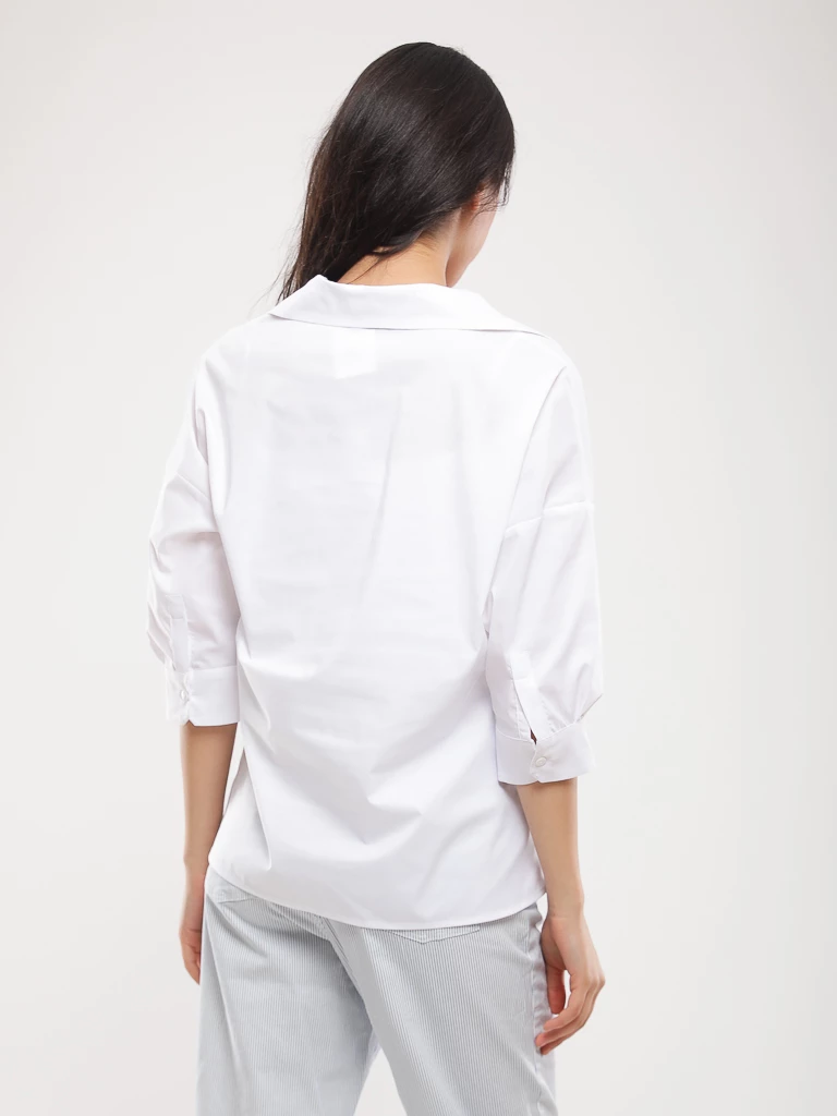 Chemise oversize manches 3/4