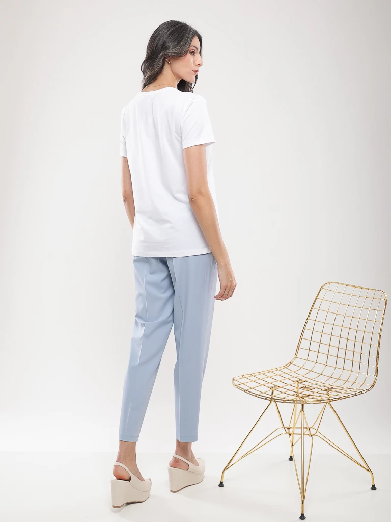 T-shirt coton à imprimé graphique