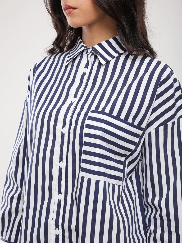 Chemise oversize à rayures