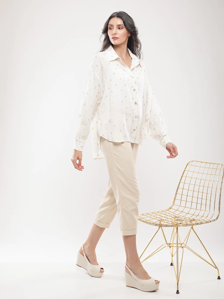 Pantalon chino 7/8ème