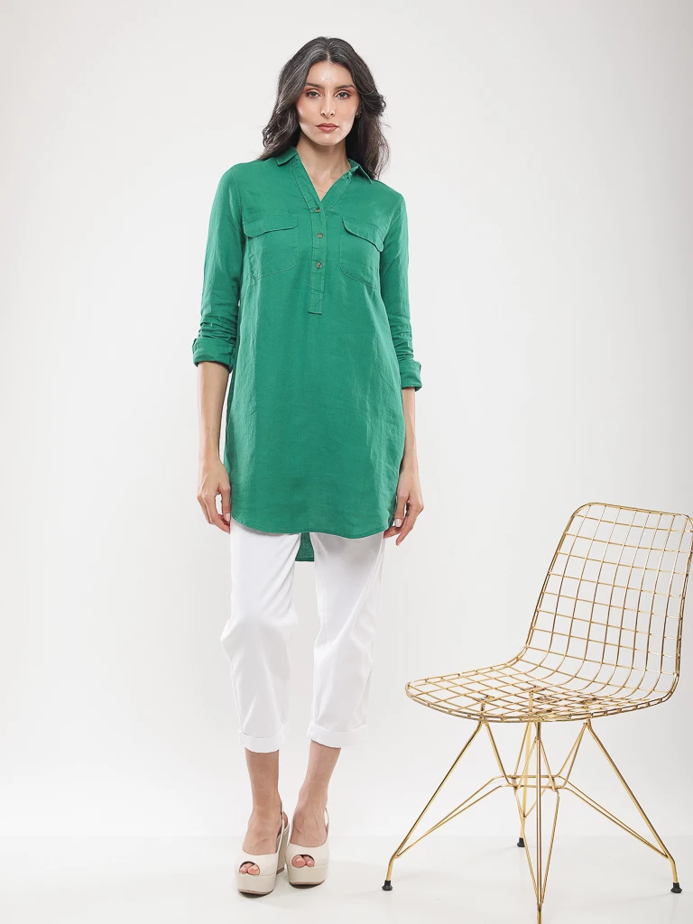 Chemise oversize manches longues