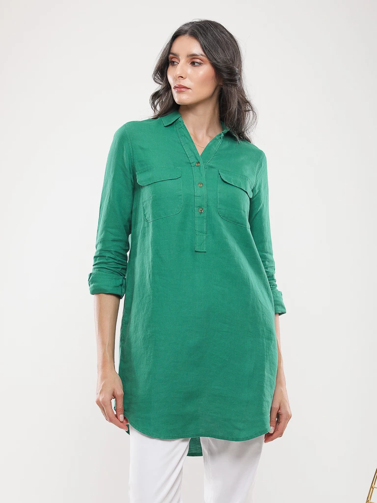 Chemise oversize manches longues