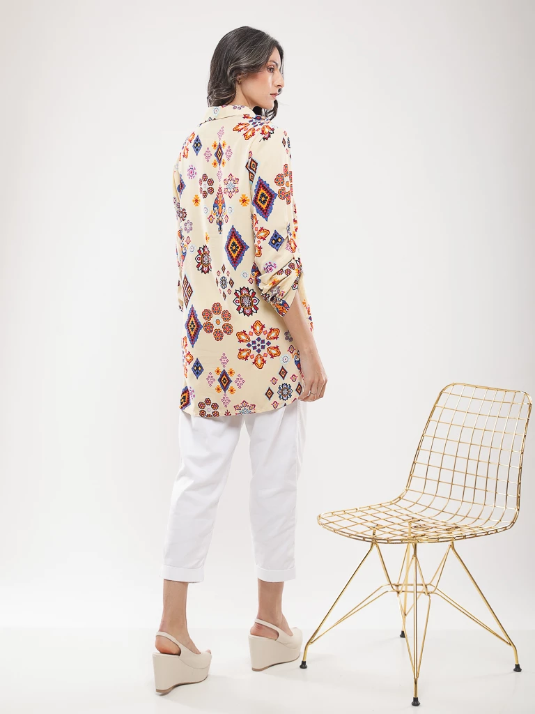 Blouse imprimé géométrique