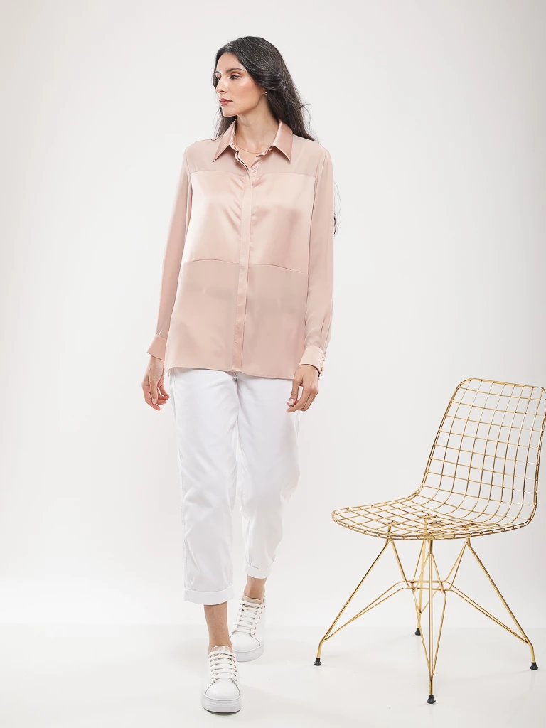 Chemise fluide manches longues