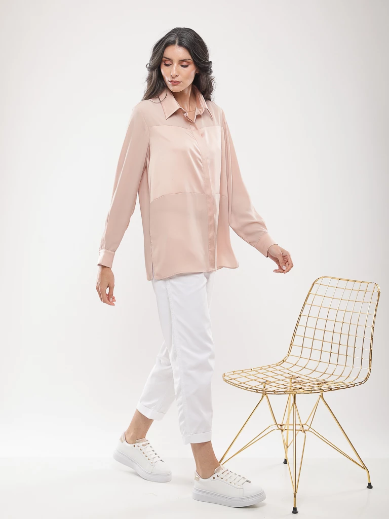 Chemise fluide manches longues