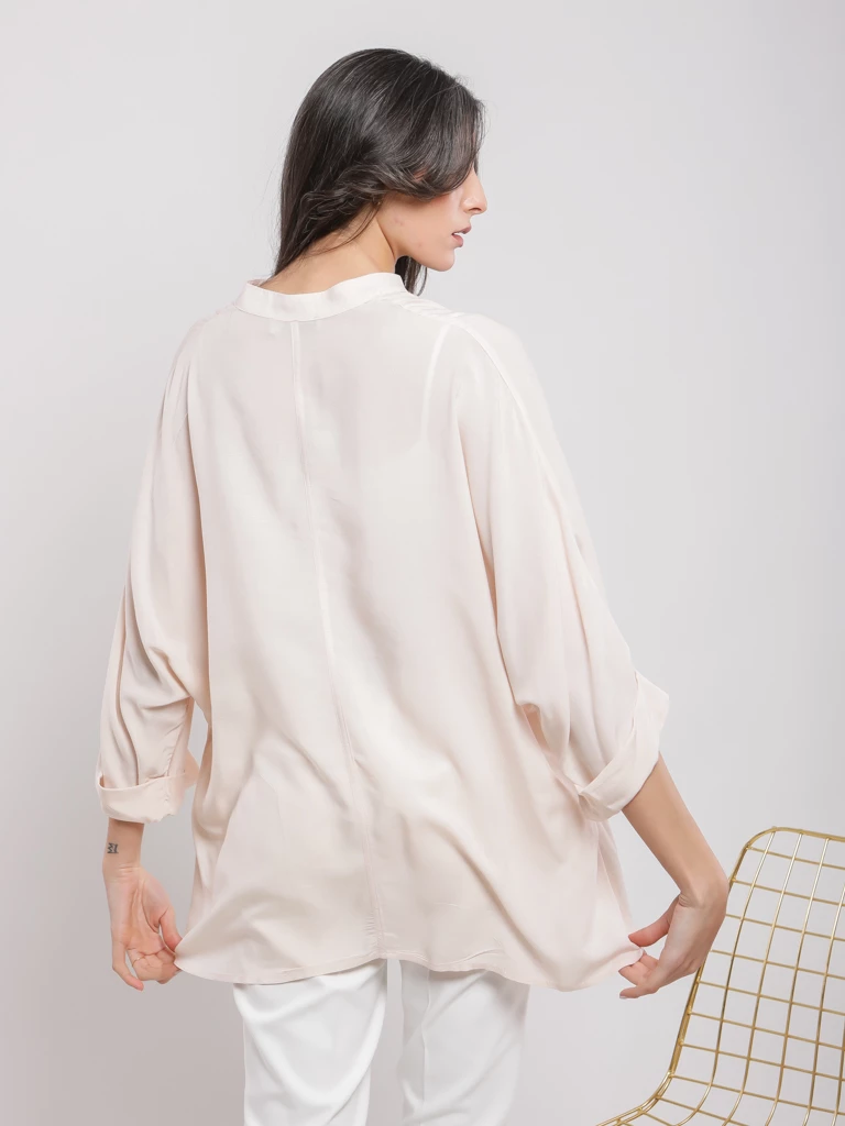 Blouse oversize manches 3/4