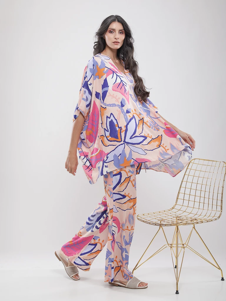 Blouse imprimé tropical