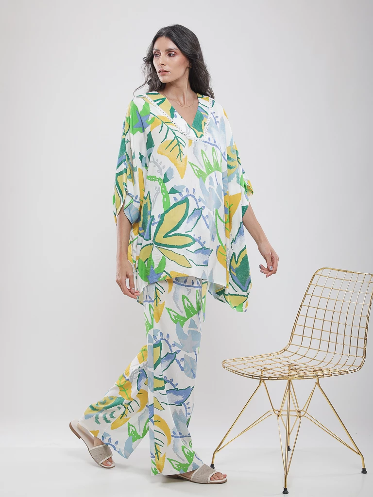 Blouse imprimé tropical