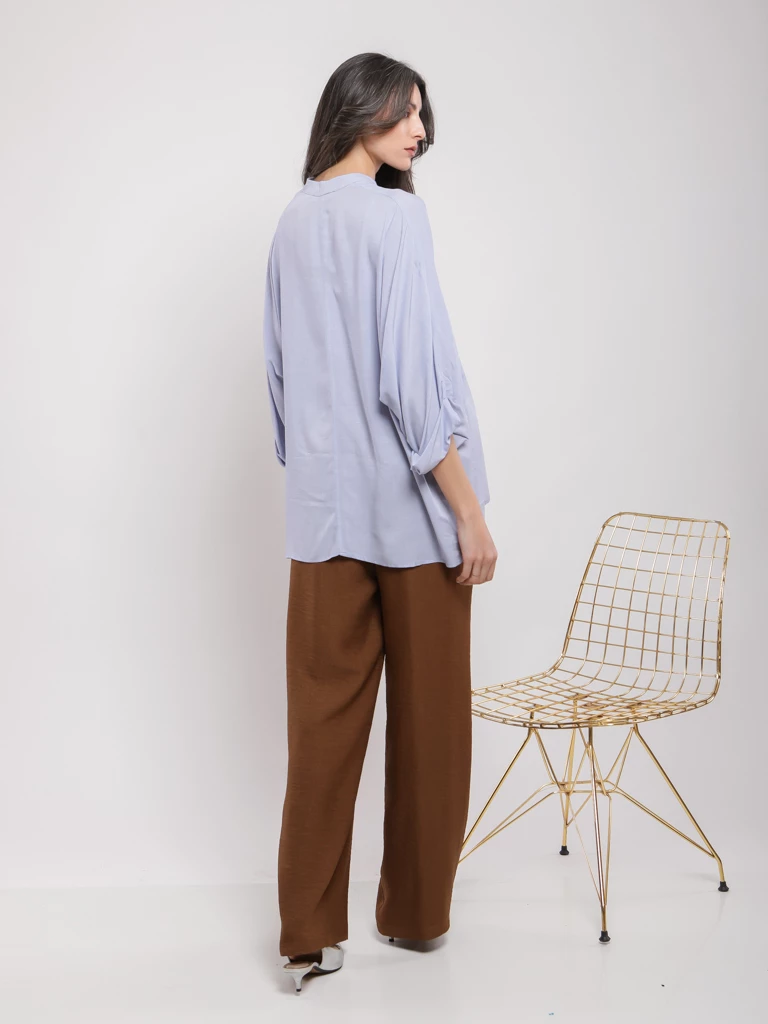 Blouse oversize manches 3/4