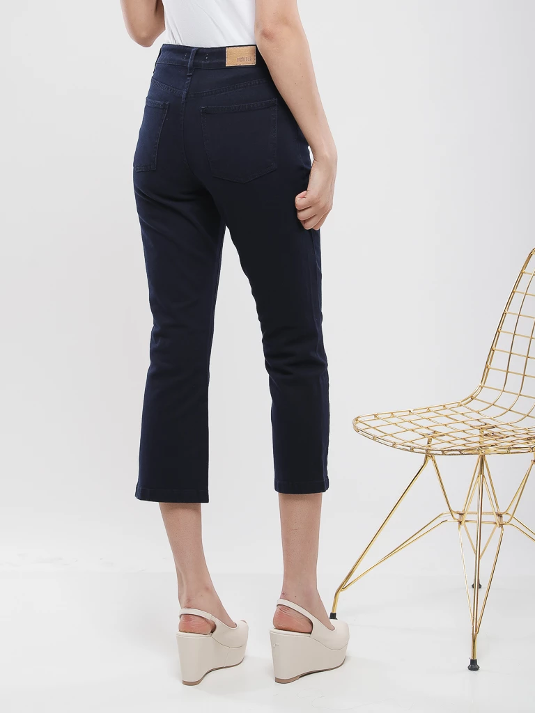 Pantalon crop évasé