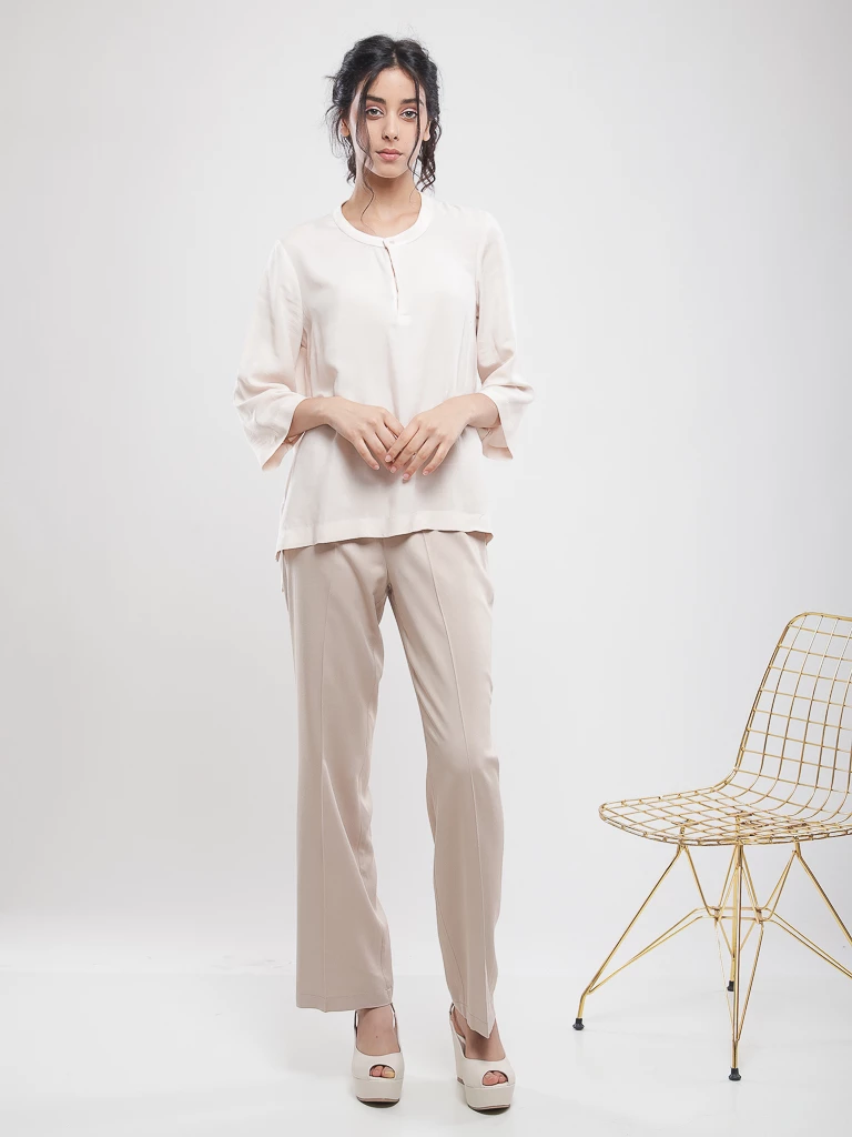 Blouse oversize manches 3/4