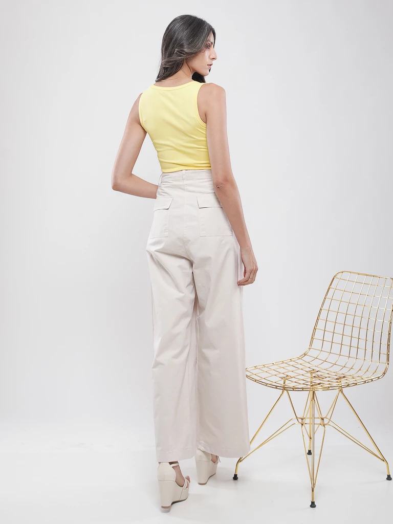 Débardeur ajusté en maille côtelée