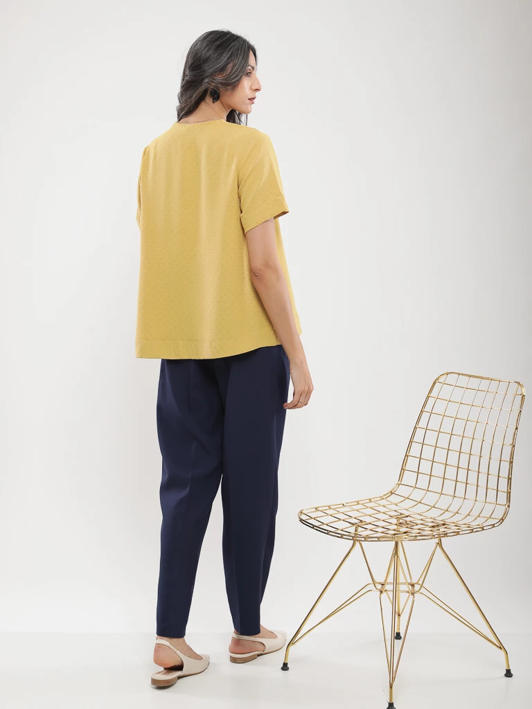 Blouse oversize manches courtes