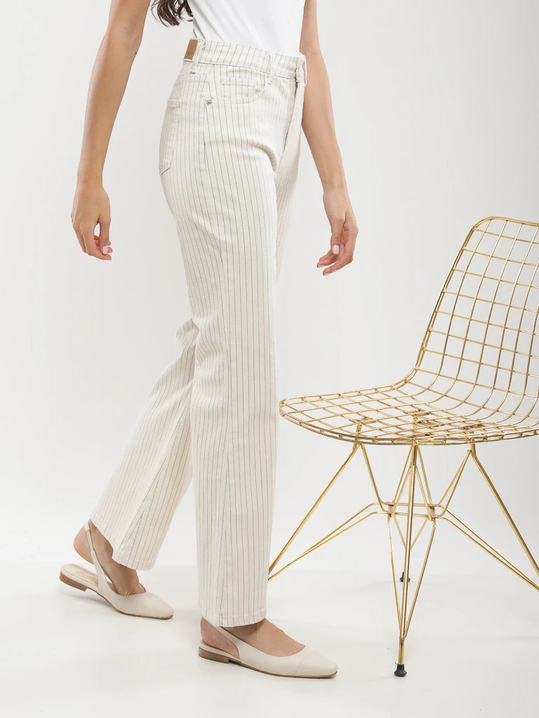 Pantalon flare taille haute