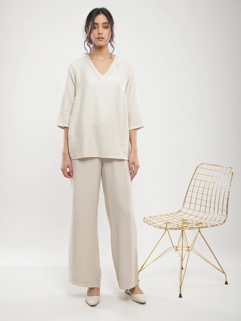 Blouse oversize manches 3/4