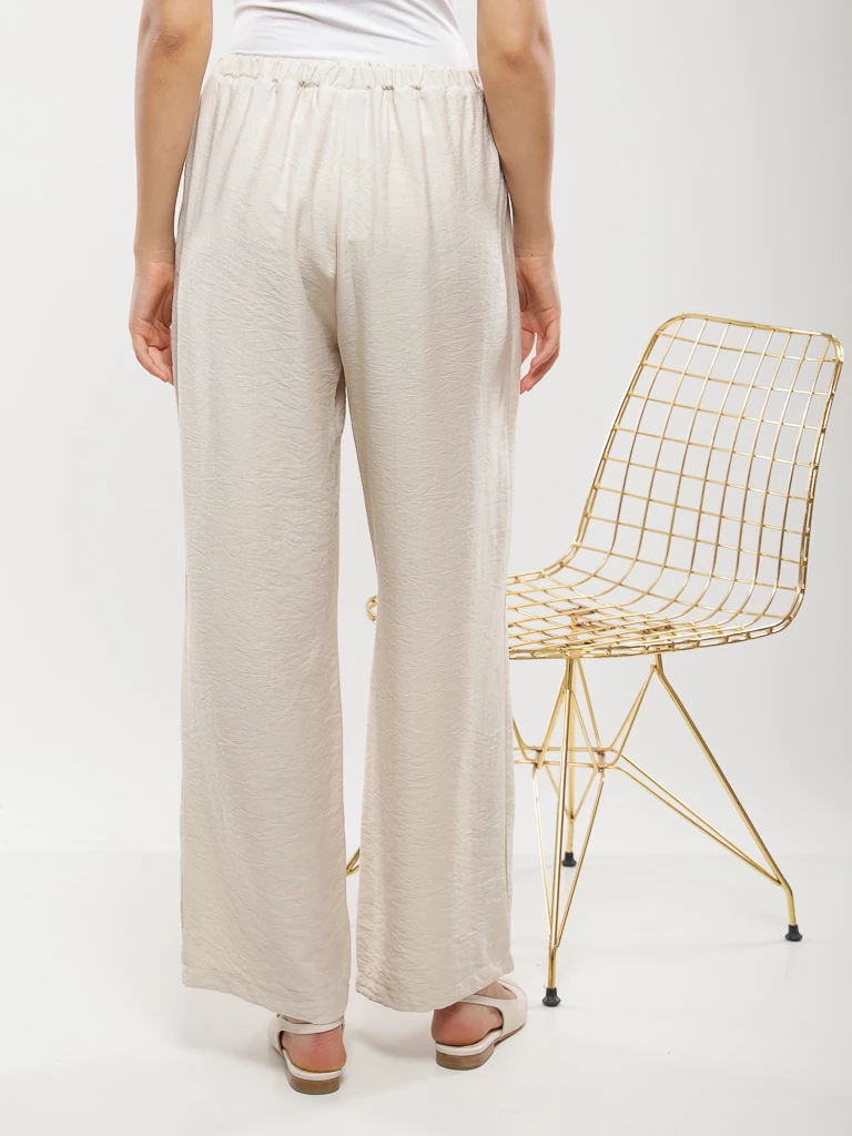 Pantalon large avec cordon de serrage