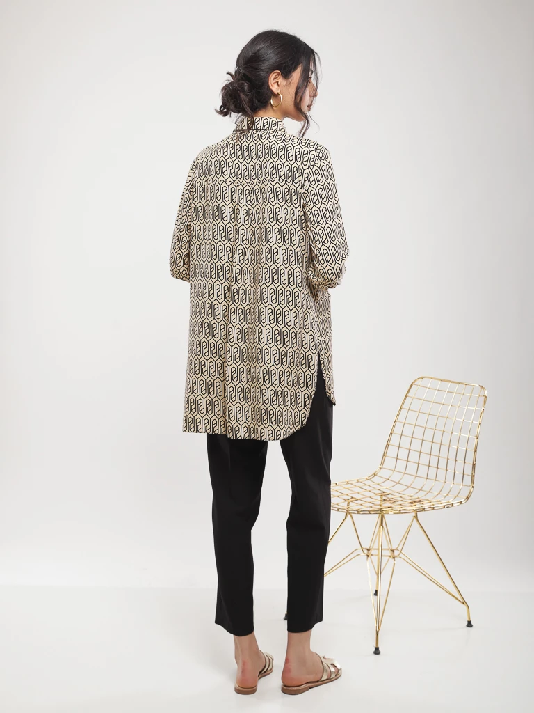 Blouse imprimé géométrique