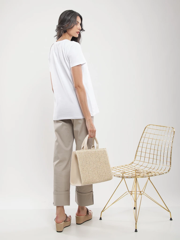 T-shirt coton à imprimé graphique