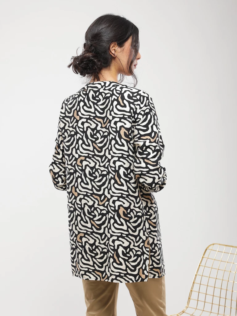 Blouse imprimé abstrait