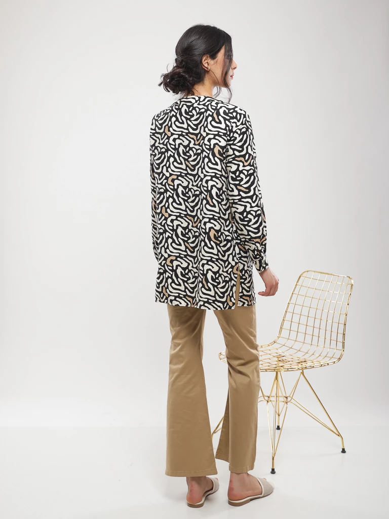 Blouse imprimé abstrait