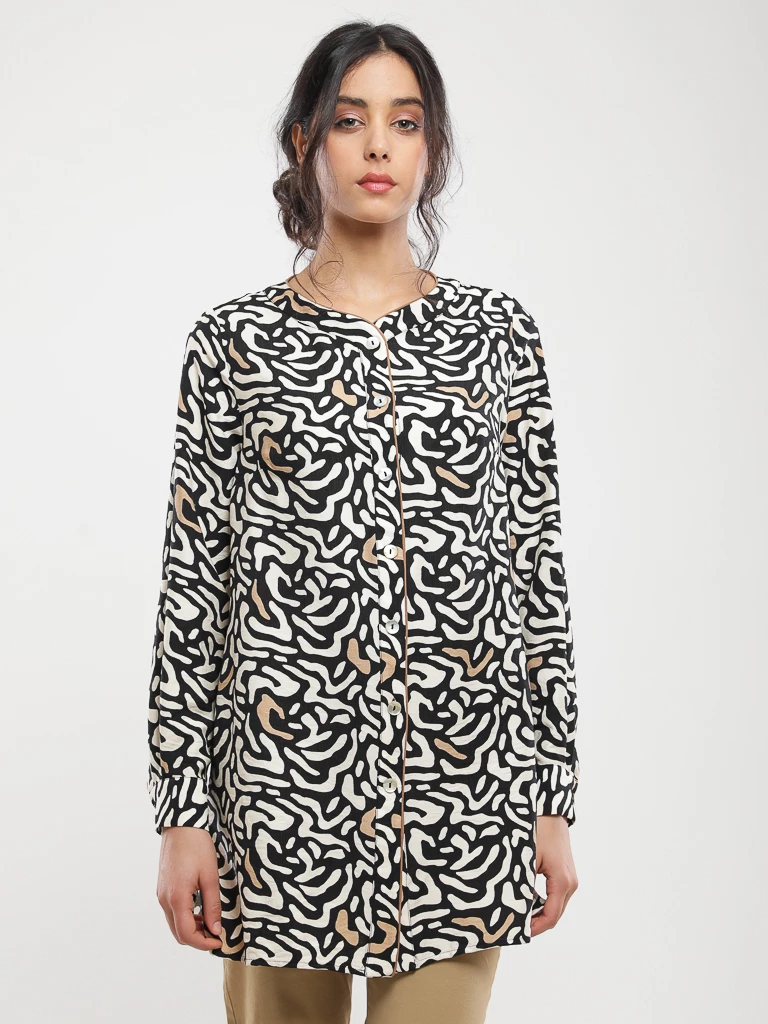 Blouse imprimé abstrait