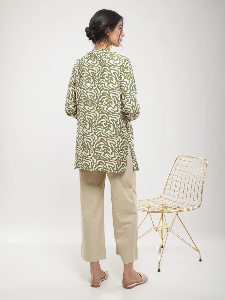 Blouse imprimé abstrait