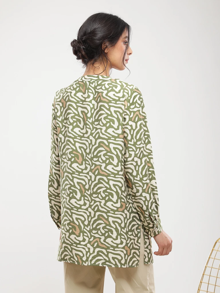 Blouse imprimé abstrait