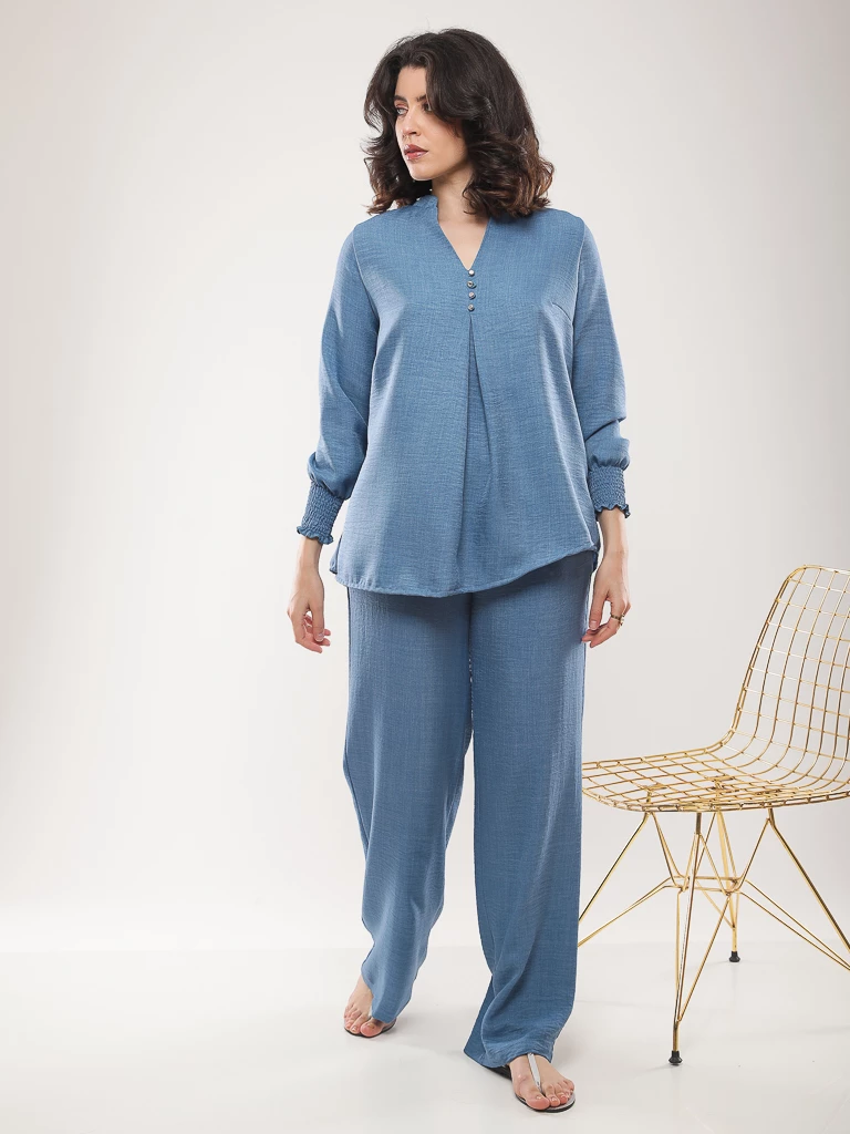 Blouse fluide manches longues