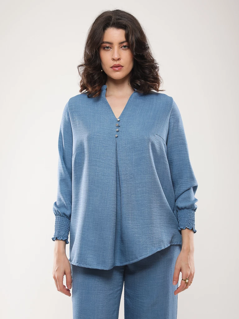 Blouse fluide manches longues