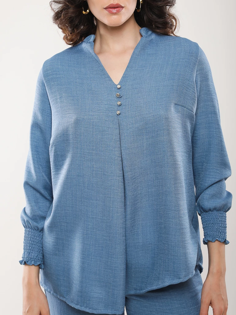 Blouse fluide manches longues