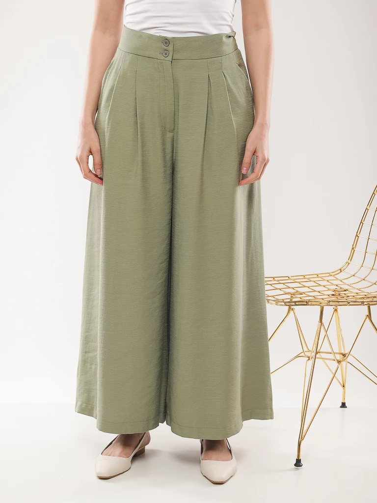 Pantalon Large à Pinces