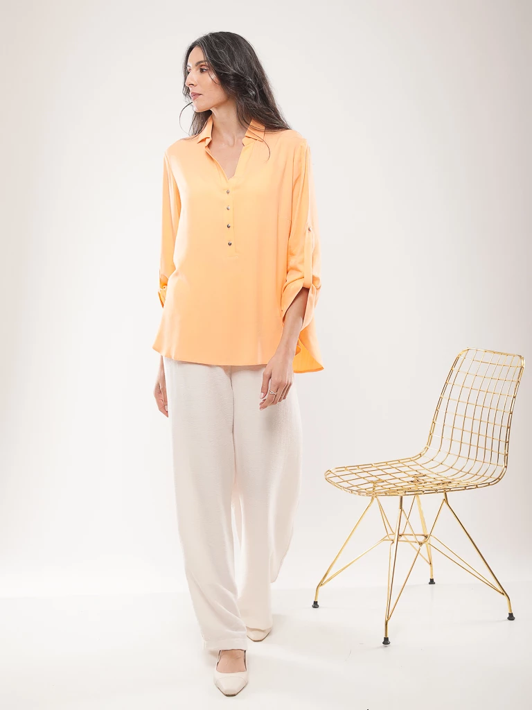 Blouse fluide manches longues