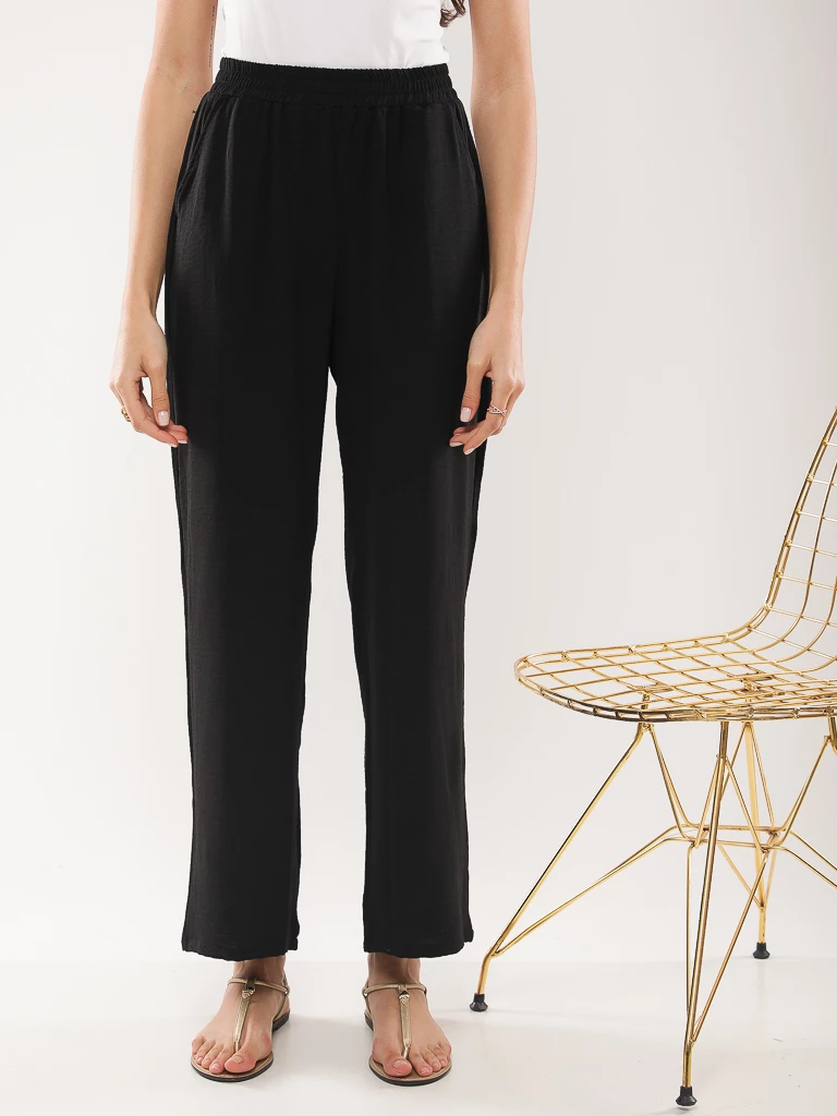 Pantalon fluide coupe large