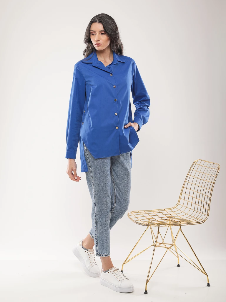 Chemise oversize manches longues