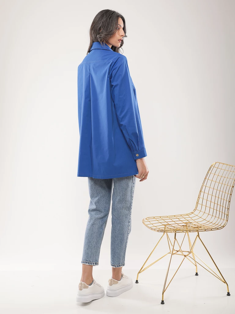 Chemise oversize manches longues