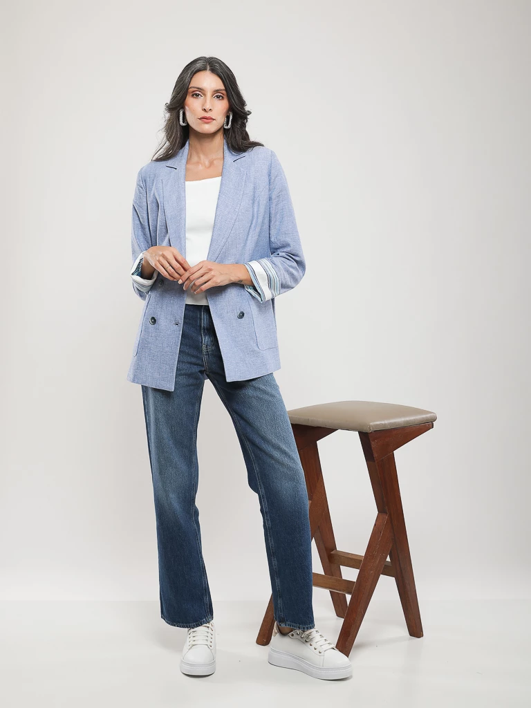 PANTALON JEANS COUPE DROITE