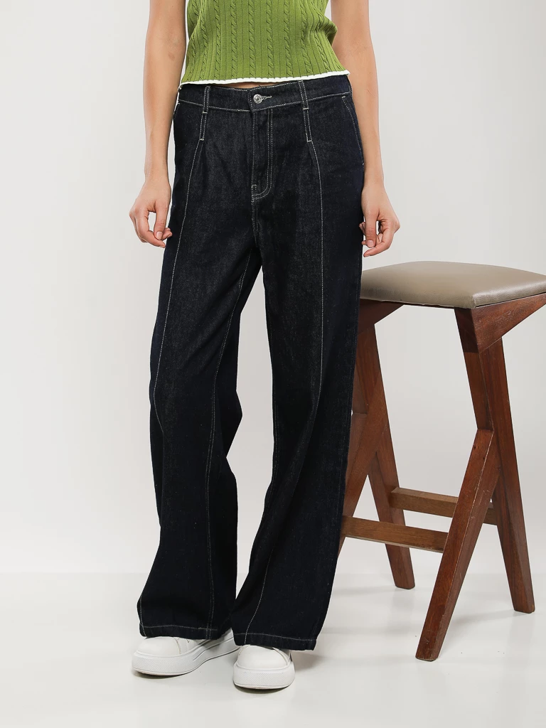 PANTALON JEANS COUPE LARGE