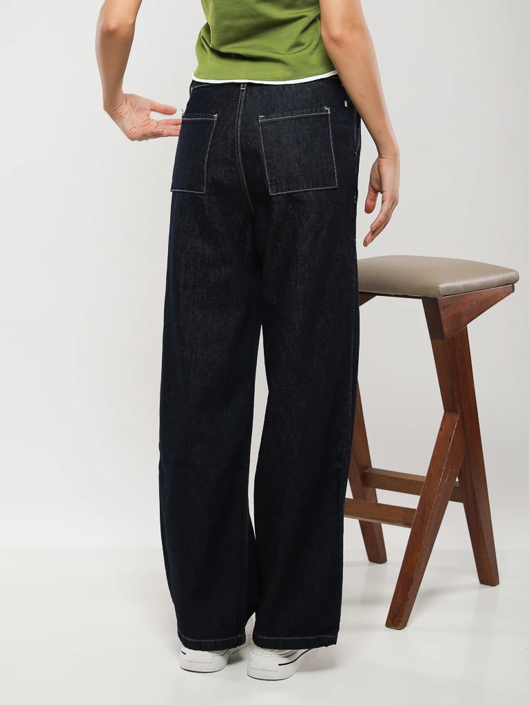 PANTALON JEANS COUPE LARGE