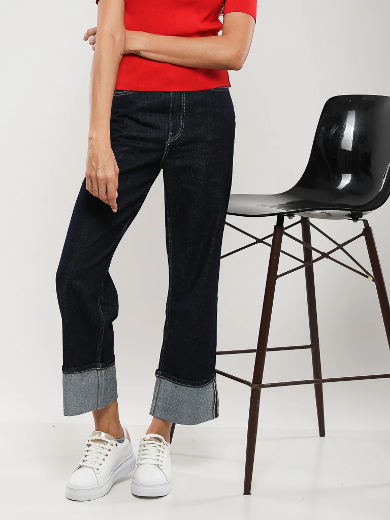 PANTALON JEANS COUPE DROITE