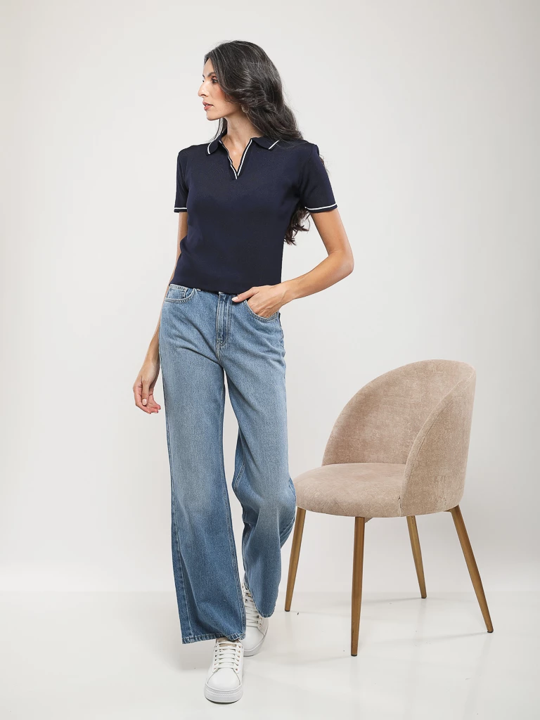 PANTALON JEANS COUPE DROITE