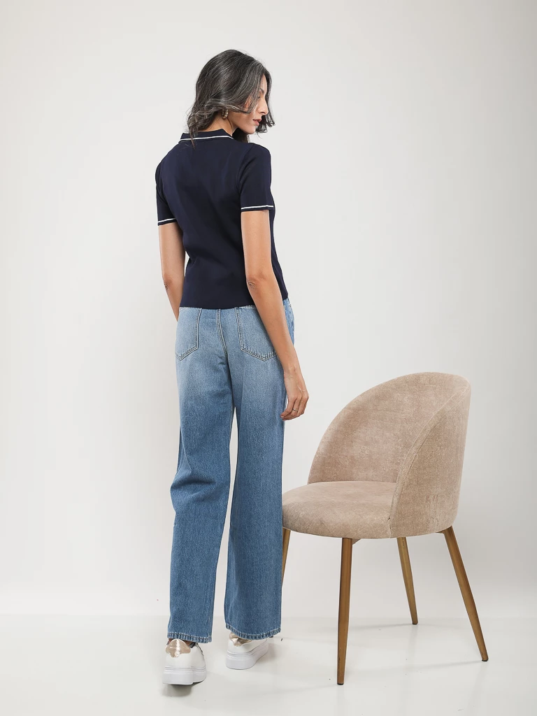 PANTALON JEANS COUPE DROITE