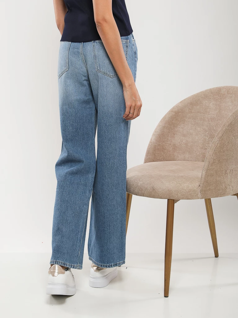 PANTALON JEANS COUPE DROITE