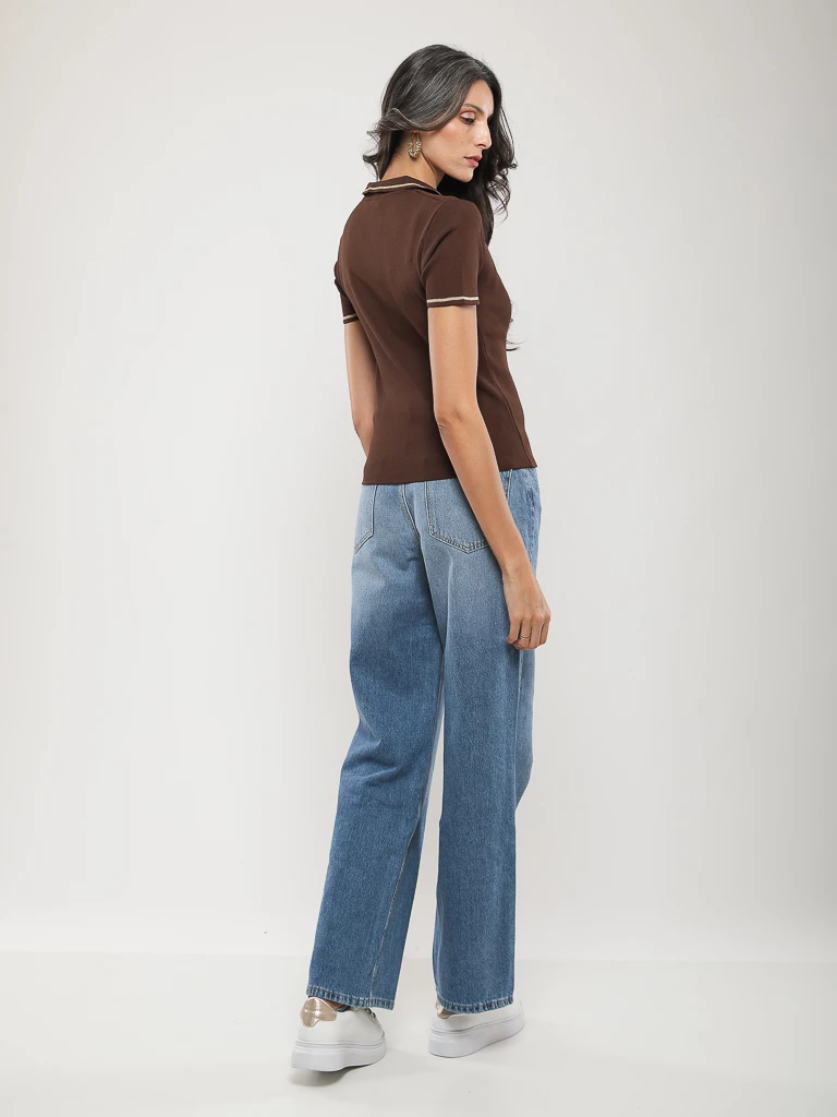 PANTALON JEANS COUPE LARGE