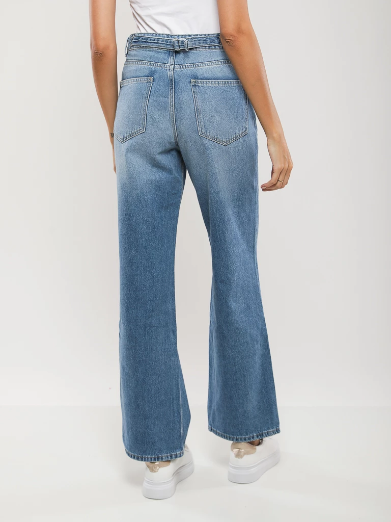 PANTALON JEANS COUPE LARGE