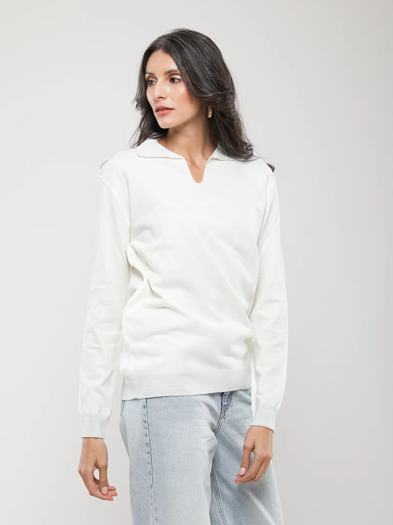 PULL EN MAILLE MANCHES LONGUES