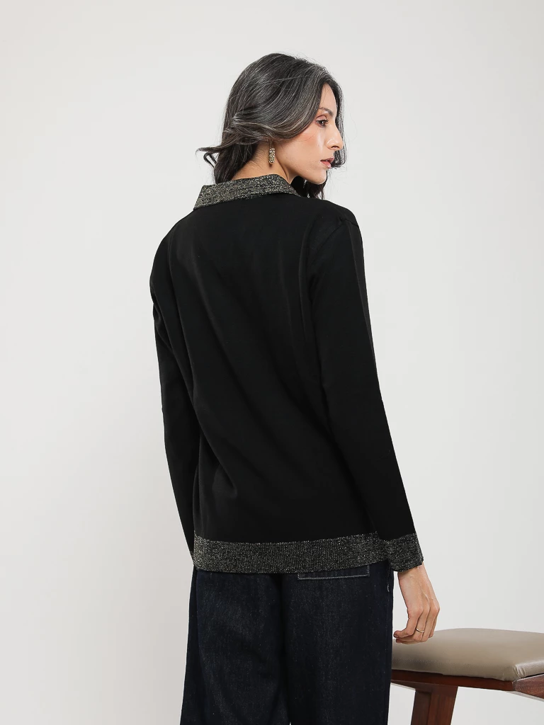 PULL EN MAILLE MANCHES LONGUES