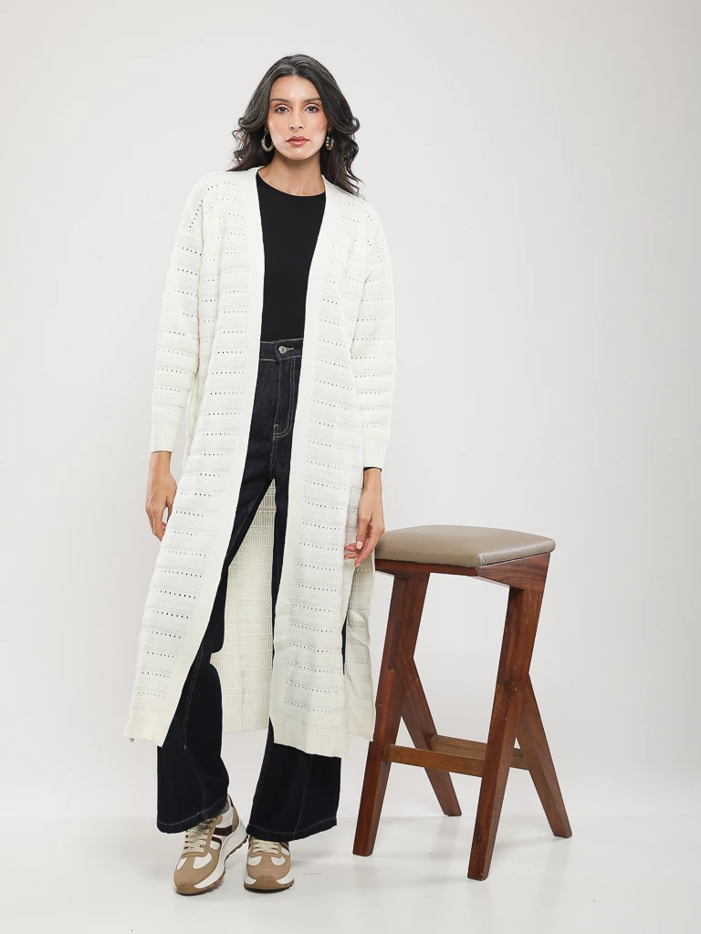 GILET EN MAILLE BORDS CONTRASTANTS