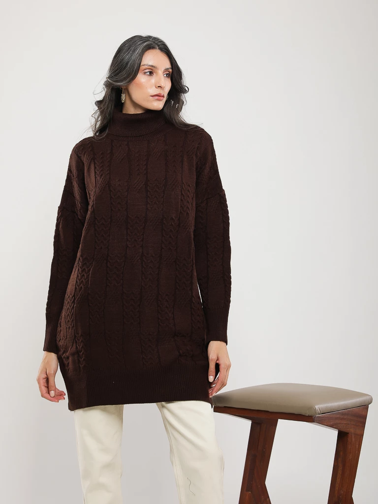 PULL EN MAILLE MANCHES LONGUES